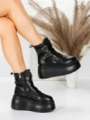 Ghete Dama cu Platforma 56WL13 BLACK | MEI