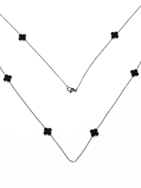 Colier YP-40 ARGINTIU-NEGRU | MEI