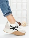 Pantofi Sport Dama cu Platforma 3A1 WHITE | MEI