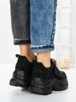 Pantofi Sport Dama cu Platforma 1A05 BLACK | MEI