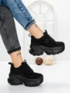 Pantofi Sport Dama cu Platforma 1A05 BLACK | MEI