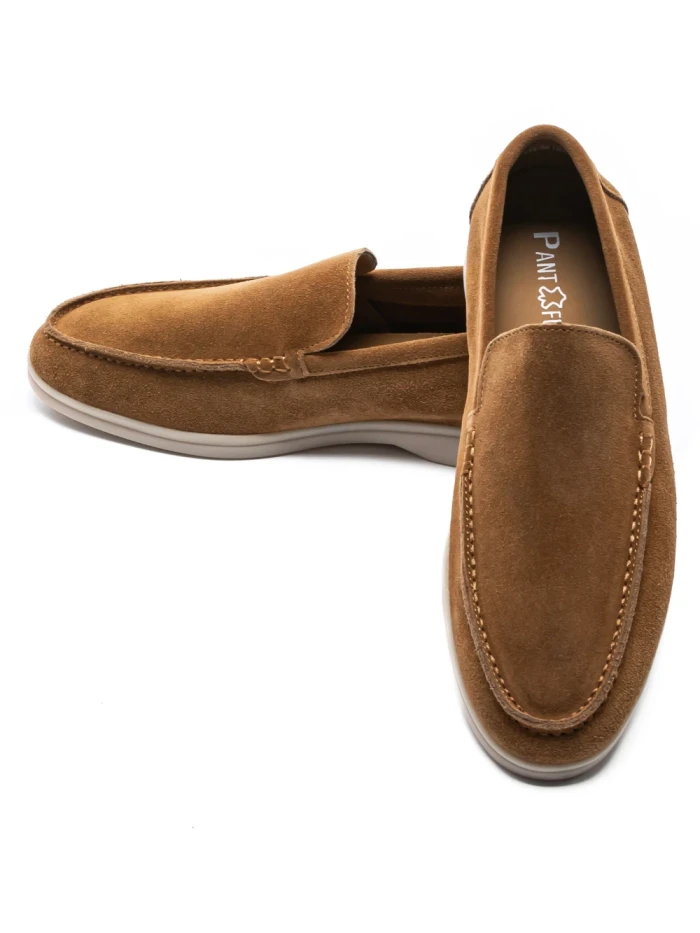 Mocasini Barbati din piele naturala 5NXE58 YELLOW | PANTOFUL