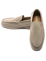 Mъжки мокасини от естествена кожа 5NXE58 Кафе | Pantoful » MeiMall.bg