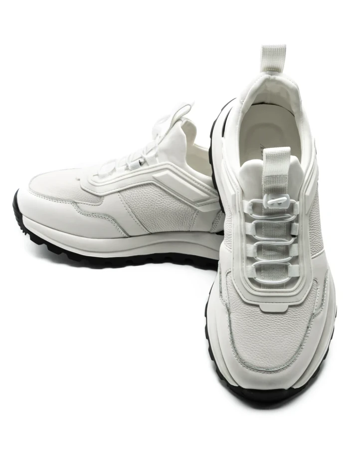 Pantofi Sport Barbati din piele naturala 5306 WHITE | ADVANCER