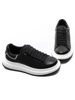 Pantofi Sport Barbati din piele naturala 5301 BLACK | ADVANCER