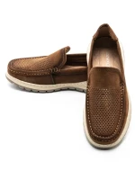 Mocasini Barbati din piele naturala 2852 BROWN | ADVANCER