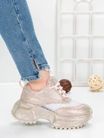Pantofi Sport Dama cu Platforma 5WL109 PINK | MEI