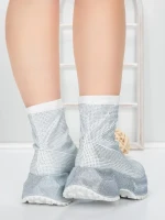 Pantofi Sport Dama cu Platforma 5WL110 WHITE | MEI