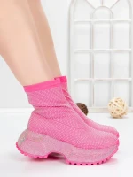 Pantofi Sport Dama cu Platforma 5WL110 ROSEO | MEI