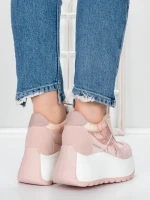 Pantofi Sport Dama cu Platforma 5WL111 PINK | MEI