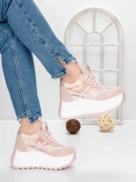 Pantofi Sport Dama cu Platforma 5WL111 PINK | MEI