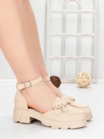 Pantofi Casual Dama 5H56 BEIGE | MEI