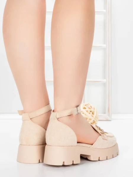 Pantofi Casual Dama 5H60 BEIGE | MEI