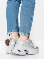 Pantofi Sport Dama cu Platforma 5WL120 GREY | MEI