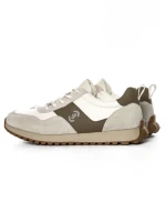 Pantofi Sport Barbati din piele naturala 5309 WHITE-APRICOT | ADVANCER