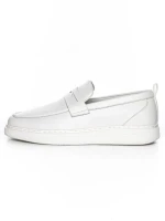Pantofi Casual Barbati din piele naturala 12-187 WHITE | ADVANCER