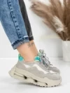 Pantofi Sport Dama din piele naturala 36853-1 GREY | ADVANCER