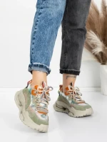 Pantofi Sport Dama din piele naturala 36868-1 GREEN | ADVANCER