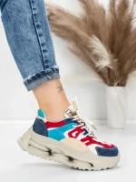 Pantofi Sport Dama din piele naturala 36899 BLUE | ADVANCER