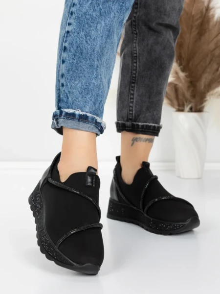 Sneakers Dama 5H62 BLACK | MEI