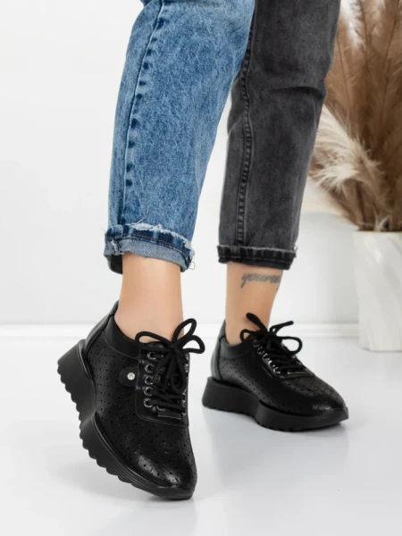 Sneakers Dama 5H69 BLACK | MEI