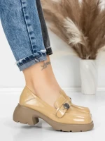 Pantofi Casual Dama din piele naturala 558058-7 APRICOT | ADVANCER