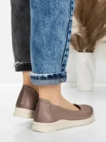 Balerini Dama din piele naturala 6651 DARK APRICOT | ADVANCER