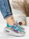 Pantofi Sport Dama din piele naturala HY2122 BLUE-PURPLE | FRANCO GERARDO