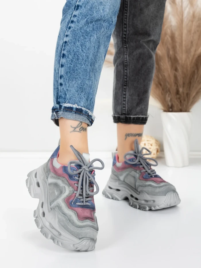 Pantofi Sport Dama din piele naturala HY2926-1 PINK | FRANCO GERARDO