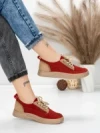 Pantofi Sport Dama din piele naturala 2535 RED | FRANCO GERARDO