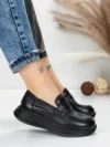 Pantofi Casual Dama din piele naturala 16-7 BLACK | FRANCO GERARDO