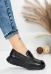 Pantofi Casual Dama din piele naturala 16-7 BLACK | FRANCO GERARDO