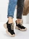 Pantofi Sport Dama din piele naturala 7109 BLACK | FRANCO GERARDO