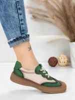 Pantofi Sport Dama din piele naturala 65852 GREEN | FRANCO GERARDO