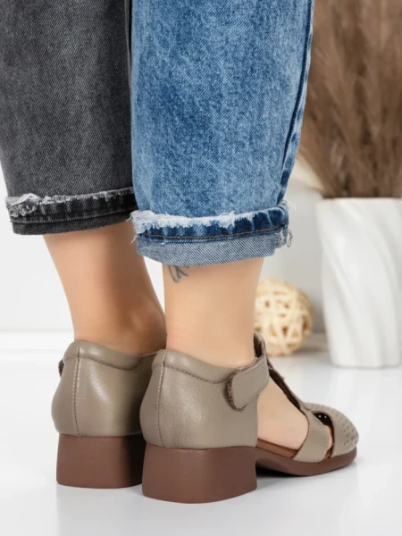 Sandale Dama din piele naturala 1171 GREY | FORMATIONE