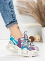 Pantofi Sport Dama din piele naturala HY8988-1 PURPLE-LIGHT PURPLE | FRANCO GERARDO