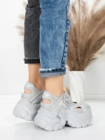 Pantofi Sport Dama cu Platforma 0897-15 GREY | MEI
