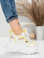 Pantofi Sport Dama cu Platforma 0897-8 YELLOW | MEI