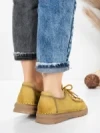 Pantofi Casual Dama din piele naturala 8887 YELLOW | FORMATIONE