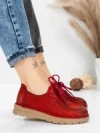 Pantofi Casual Dama din piele naturala 8887 RED | FORMATIONE