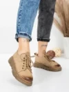 Pantofi Casual Dama din piele naturala 556 APRICOT | FORMATIONE