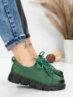Pantofi Casual Dama din piele naturala 556 GREEN | FORMATIONE