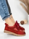 Pantofi Casual Dama din piele naturala 886 RED | FRANCO GERARDO