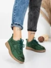 Pantofi Casual Dama din piele naturala 886 GREEN | FRANCO GERARDO