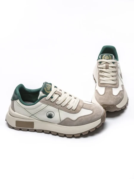 Pantofi Sport Barbati din piele naturala 7321883 CREAM | ADVANCER