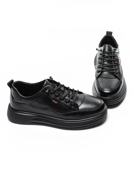 Pantofi Sport Barbati din piele naturala W27017 BLACK | ADVANCER