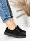Pantofi Casual Dama din piele naturala 8736 BLACK | FORMAZIONE
