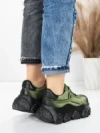 Pantofi Sport Dama din piele naturala 9802 GREEN | FRANCO GERARDO