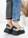 Pantofi Sport Dama din piele naturala 9802 GREY | FRANCO GERARDO