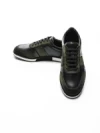 Pantofi Casual Barbati din piele naturala 528-77 GREEN-BLACK | ADVANCER